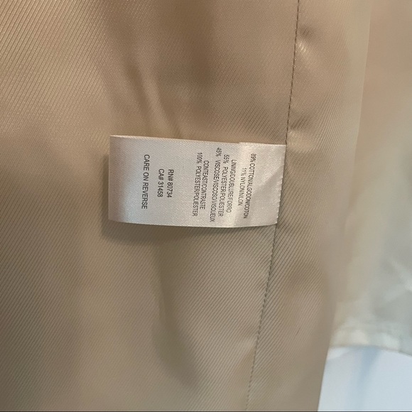 BCBGMaxAzria Double-Breasted Coat Dress Off-White Size M - Picture 11 of 12